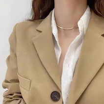 14K 스네이크 라인 한줄 목걸이