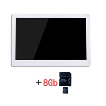 디지털액자 전자앨범 스마트액자 모니터 15인치 사진 7인치 8인치 휴대폰 전자 영상 광고, white 8G_영국 플러그