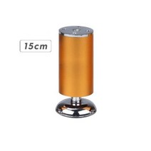 서랍 캐비닛 다리 거실 테이블 가구 발 TV 소파 금속 지지 하중 400KG 4 개/세트, 06 Gold 15cm