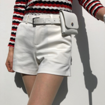 로로얼로이 [로로얼로이] 여성골프웨어 스포티 라인 면스판 여성 골프 반바지