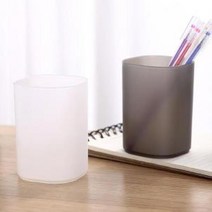 수납장 연필꽂이 반투명 사각 화이트