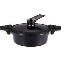 [해피콜] 진공 냄비 ZIN 세라닉스 IH 전골냄비 24cm 블랙, 상세 설명 참조, 상세 설명 참조
