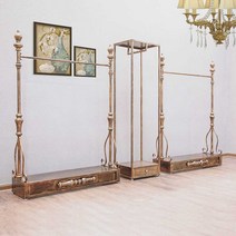 의류매장행거 디스플레이 옷가게 선반 유럽식 철예 빈티지 옷걸이 착지식 여성복 매장 금고동, 01 C02 비장착 120x175, 오류 발생시 문의 ( 사요상점 )