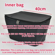 자전거 바구니 후면 대용량 금속 와이어 방수 가방 액세서리