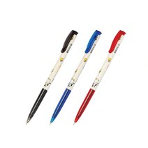 자바펜 슬림 볼펜 0.38mm, 검정, 6개