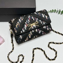 도두리 DIY 손뜨개 코바늘 뜨개질 망뜨개 망스티치 가방 만들기 키트 패키지 뜨기-캐럿, 캐럿 B블랙골드