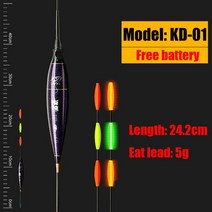 JiuYu 낚시 플로트 LED 전기 5-12G 라이트 태클 밤에 CR425 배터리 글로우 빛나는 전자, 01 KD01