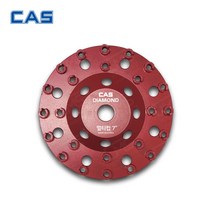 카스 다이아몬드날 폴리싱 멀티컵 7인치 DMC-7 국산 앵글그라인더 연삭공구, DMC-7(7인치／24x8.5T), 1개