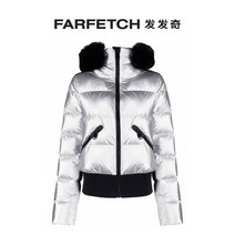 Goldbergh 여성 메탈릭 퍼 후드 점퍼 패딩 골든버그