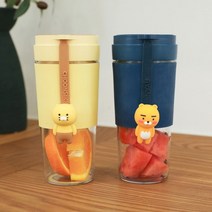 카카오 휴대용 믹서기 텀블러 미니 블렌더 300ml, 라이언, 5개