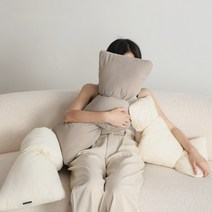 뽀송 오브제 빅 리본 쿠션 매듭쿠션, 55X30cm, 소프트해이
