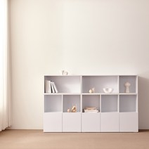 서진퍼니처 쿠잉 1200 다용도 수납장, (하부장)1200-3D, 크림화이트(무광)