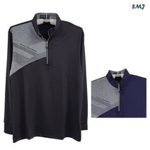에스엠진 SMJ1298 잔피엘 긴팔 차이나 카라 티셔츠 중년 남성 긴팔티 봄 가을