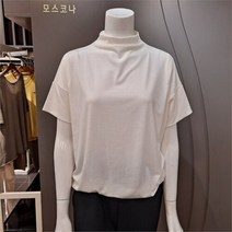모스코나 SH02 반넥 스판 반팔 티셔츠 mola223z2