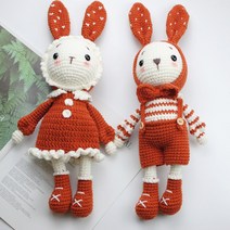 코바늘 인형뜨기 집순이취미 토끼 코바늘 인형도안 뜨개질 diy키트, 3