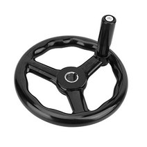 200 × 18mm Lathe Handwheel 3 Spoked Black Bakelite Machinery Anti-Slip Hand Wheel (Black) null, 1, 기타