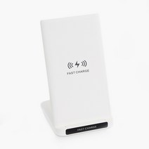 유미코 무선충전 거치대 15W 무선고속 충전기, 접이식, 회이트
