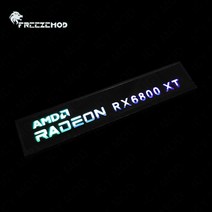 FREEZEMOD 미니 VGA 사이드 라이트 패널 5V 3PIN A-RGB 그래픽 카드 빛나는 명판 PC 케이스 장식 AURA SYNC, 09 RX6800 XT