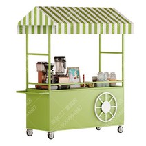 이동식가판대 진열대 접이식 플리마켓 노점, M.라이트그린130x60x200(팔걸이포함)