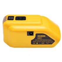 무선충전기 휴대폰 듀얼 USB DC 12v LED 작업 빛으로 Dewalt 20V 최대 18V 배터리 어댑터에 교체 DCB090 전, CHINA_A901, 01 A901