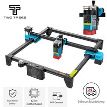 3D프린터 TTS55 CNC 레이저 조각 기계 목공 라우터 금속 합판 절단기 오프라인 지원, 01=TTS_미국_TTS-25 15W