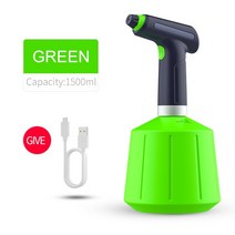 농약 살포기 분무기 0.9L/1.5L 전기 식물 스프레이 병 자동 급수 Fogger 충전식 Sanitizing 분무기 손 기계, 07 1.5l Green