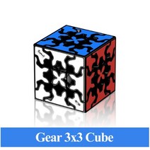 최신 Qiyi 기어 3x3x3 매직 큐브 Mofangge 스피드 기어 피라미드 실린더 구체 전문 Cubo Magico 기어 퍼즐 시리즈 완구|매직 큐브|, Gear cube 3x3x3