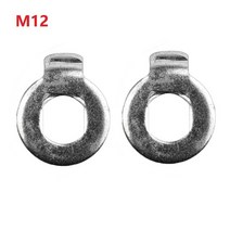 자전거 부품 전기전기 자전거 자전거 허브 모터 토크 회전 방지 강철 와셔 내구성 스쿠터, 2개 m14