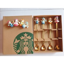 스타벅스 티스푼 곰돌이 4개 1세트, 4개1세트