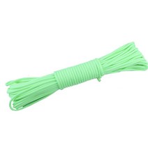 빛 로프 9 가닥 mm Paracord 나일론 55 텐트 코드 글로우 낙하산 야외 번, 03 30M, 04 Green