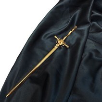 수저받침대 소드 헤어 스틱 펜던트스탈 젓가락 스타일 머리핀 쥬얼리 여성용 포니테일 홀더 액세서리, B