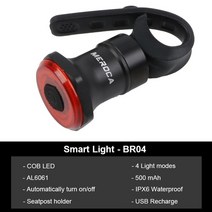 자전거 부품 로터Toptrek-자전거 미등 스마트 자동 시작/중지 브레이크 감지 라이트 IPx6 방수 LED USB
