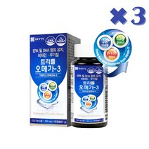비타민 아연 엽산 철 나이아신 셀렌 트리플 오메가3 60캡슐, 3통, 60개