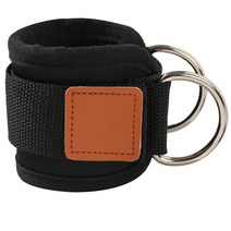 림보 높이뛰기지주 허들 피트니스 허벅지 글루트 운동 발목 커프스 액세서리 조절 가능한 D-링 스트랩 체육관 발 스포츠 안전 외전, [02] Black