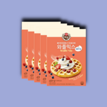 CJ 백설 와플믹스 450g 5팩, 5개, 5개
