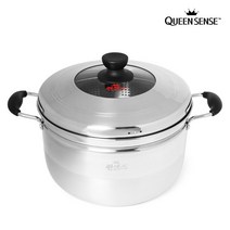 퀸센스 스텐 인덕션 찜 스팀쿠커 30cm, 1개