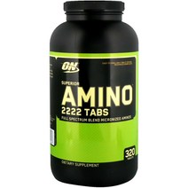 Optimum Nutrition Superior Amino 2222 Tabs 옵티멈 뉴트리션 수페리어 아미노 탭스 풀 아미노산 스펙트럼 에센셜 서플리먼트 320정, 1개