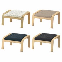 이케아 POANG 포엥풋스툴/의자/스툴 발받침/자작나무, 자작나무+힐라레드베이지_791.978.38, 자작나무+힐라레드베이지_791.978.38