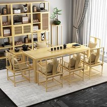 우드쉘프 휴대용 캠핑의자 신중식 선의차탁자조합사무실 차탁원목다실포차탁자대박고가000168838, 01 140티 테이블+벤치+2사각벤치+차수대, 01 복장을 갖추다