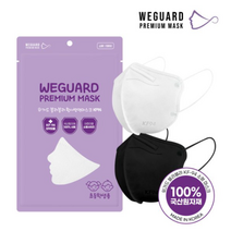 [국산] 위가드 블라블라 소형 새부리형 마스크 KF94 초등학생용 화이트 블랙 50매, 블랙(50매)