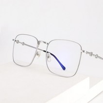 사각테 가벼운 티타늄 안경테 안경 복고풍 특이한 안경태 남자 여자 경량 큰 금색