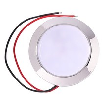 Rv 캐러밴 캠핑카 카라반1.8W IP65 방수 12V 24V 자동 SMT LED 돔 독서 램프 캐 러 밴 RV 해양 인테리어 지, 01 White Light
