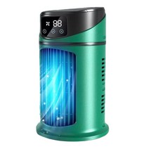 12V 캠핑용 차량용무시동휴대용 미니 에어컨 개인 증발 공기 냉각기 조절 가능한 소형 데스크탑 팬 침실, 02 Green
