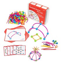 3살 유아 사고력향상 가베 곡선 연결블럭 144pcs 끼움블럭 조립 유치원블럭 끼움블록 조립블록