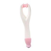 GHSHOP 휴대용 손가락 마사지 양면 W/스틸 볼 릴렉스 핸드 롤러 핸드 마사지 롤러 도구, 16.3cm x 3cm, TPR+ABS, 분홍색
