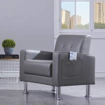[수오] 루틴 인조가죽 1인용소파(HJ-Z-08-1), 전체색:블랙