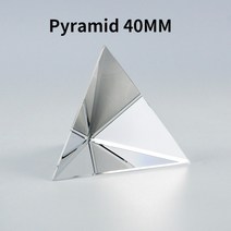 광학 유리 투명 무지개 직사각형 다면체 대중화 과학 공부 학생 피라미드 프리즘, [01] Pyramid 40MM