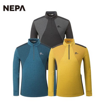 NEPA 남성 아웃도어 엘린 집업 티셔츠 등산용 운동용 골프라운딩 외출용 트랜디 집업