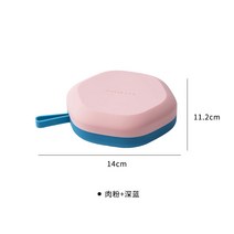 아이스몰드 얼음틀 냉장고 케이스 실리콘 언 있음 뚜껑 얼음트레이 덩어리 급속 냉동기 손수 신기 1717296666, 기하학적 (핑크블루 )