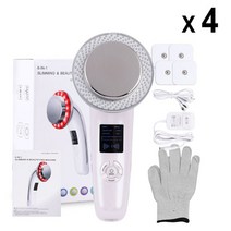 고주파 미용 관리 캐비테이션 초음파 적외선 바디 4sets 6 in 1 ems 슬리밍 마사지 체중 감소 lipo 안티 셀룰 라이트 지방 버너 갈바닉, 에게, 4 세트 화이트
